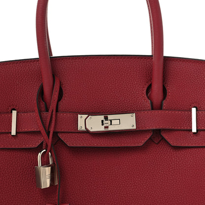 Hermes Togo BIRKIN 30 Rouge Grenat 8 of 12