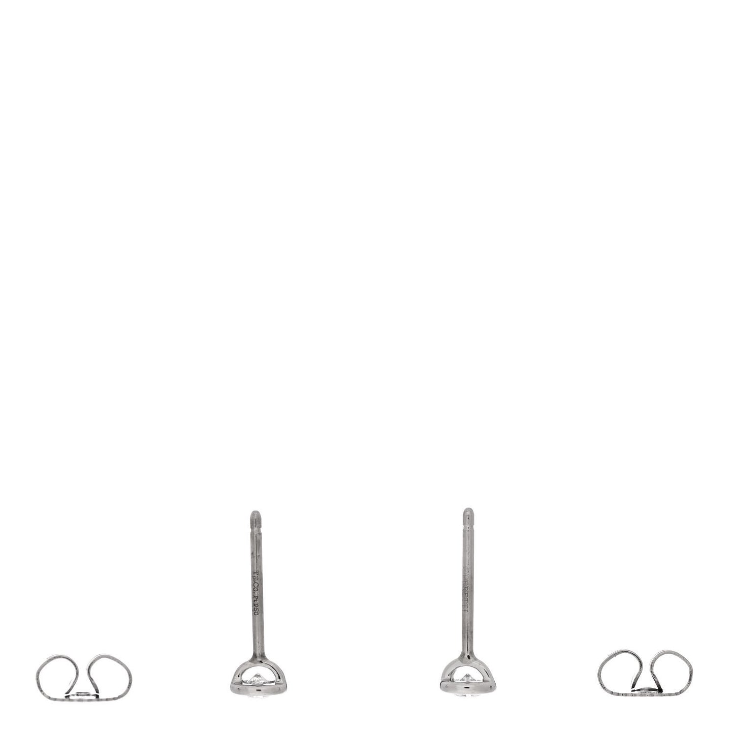 Platinum Diamond .20ctw Elsa Peretti Diamonds By The Yard Earrings