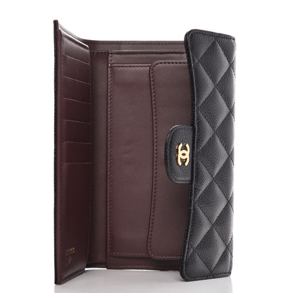 Chanel Caviar Quilted Large Flap Wallet Black 5 of 10