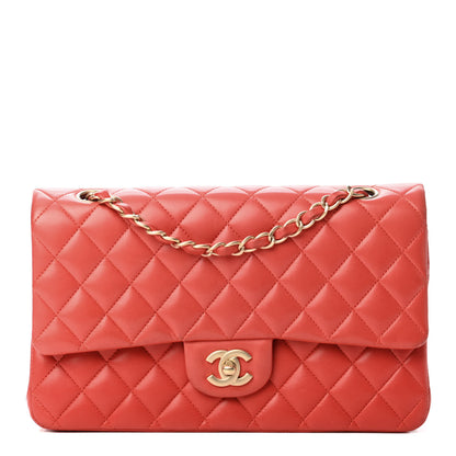 Chanel Lambskin Quilted Medium Double Flap Red 1 of 5