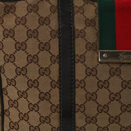 Gucci Monogram New Ladies Web Tote Dark Brown 8 of 15