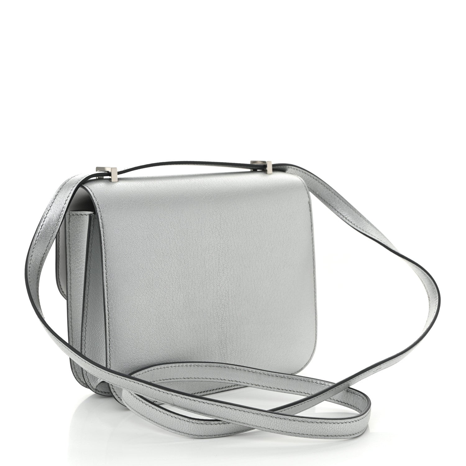 Hermes Metallic Chevre Chamkilight Constance 18 Argent 4 of 12
