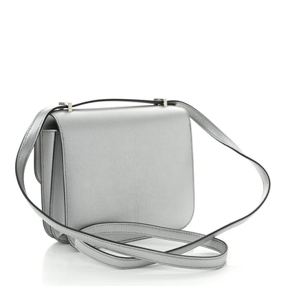 Hermes Metallic Chevre Chamkilight Constance 18 Argent 4 of 12