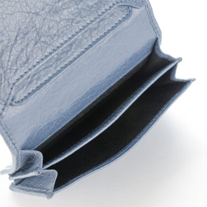 Balenciaga Agneau Classic Hardware Card Case Bleu Persan 5 of 8