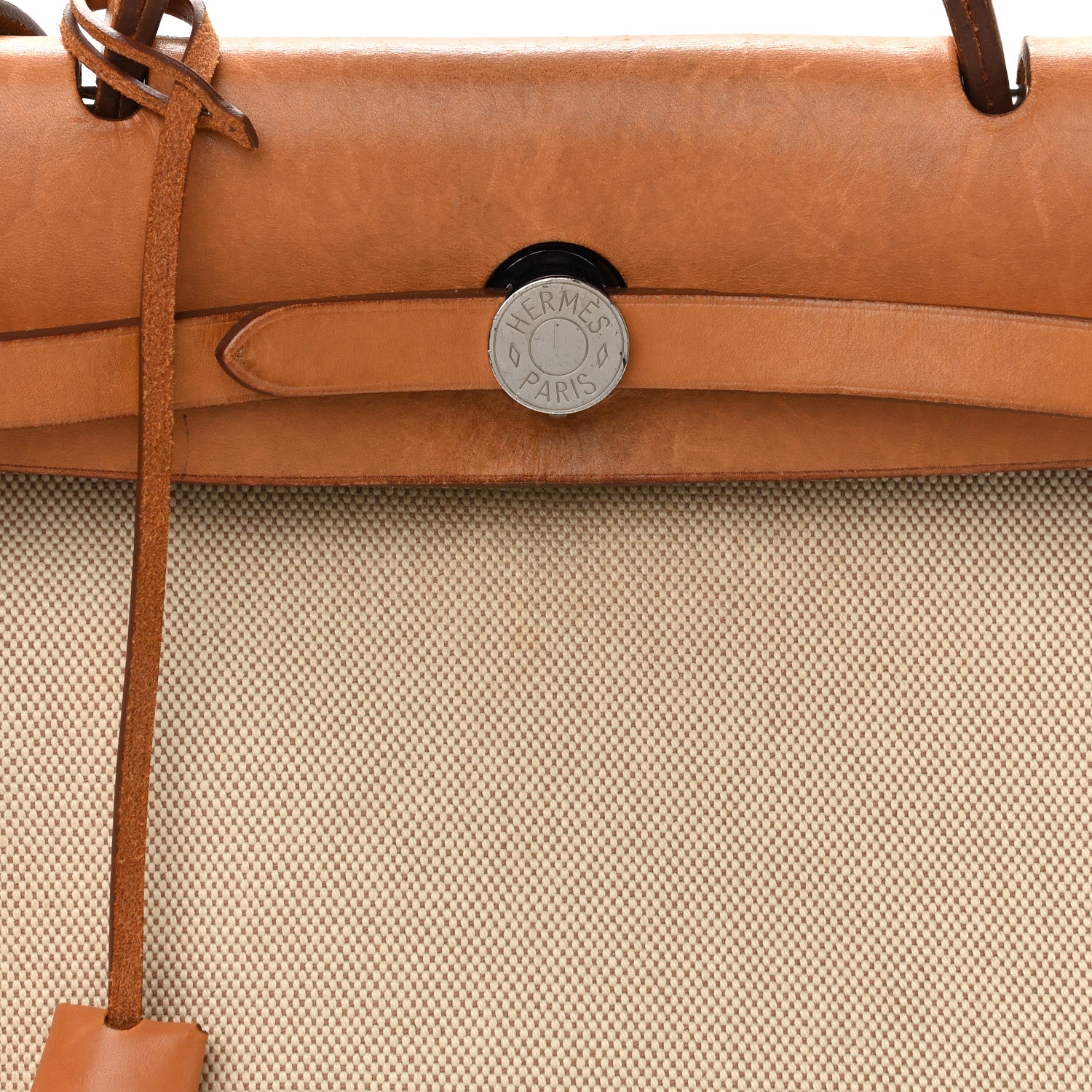 Hermes Vache Hunter Toile H Herbag Zip 31 PM Natural 9 of 17