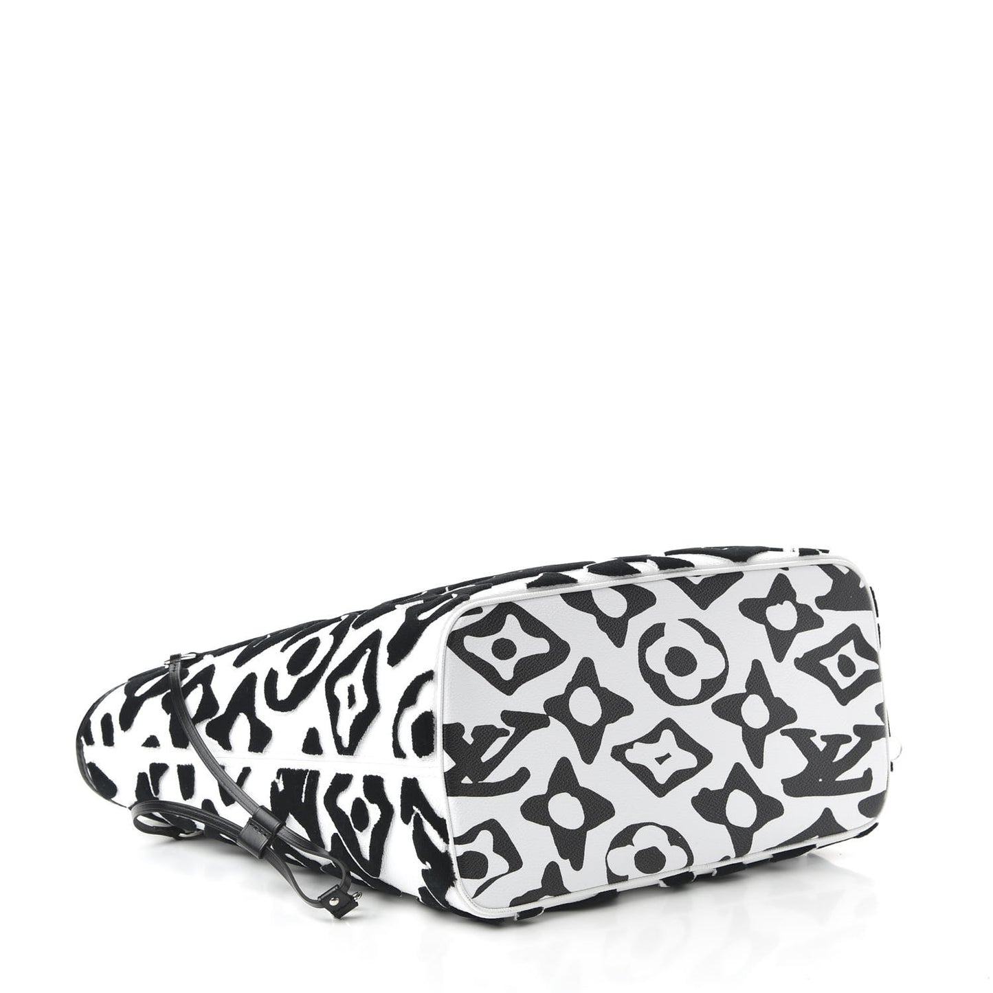 X UF Tufted Monogram Neverfull MM Black White