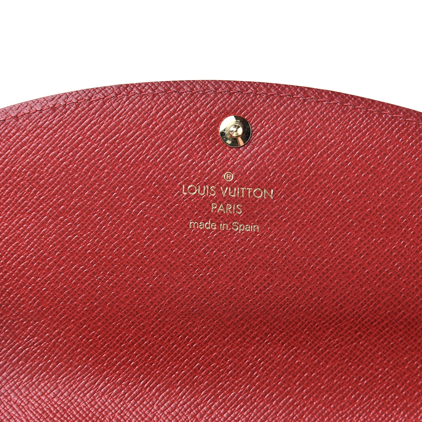 Damier Ebene Caissa Wallet Cherry