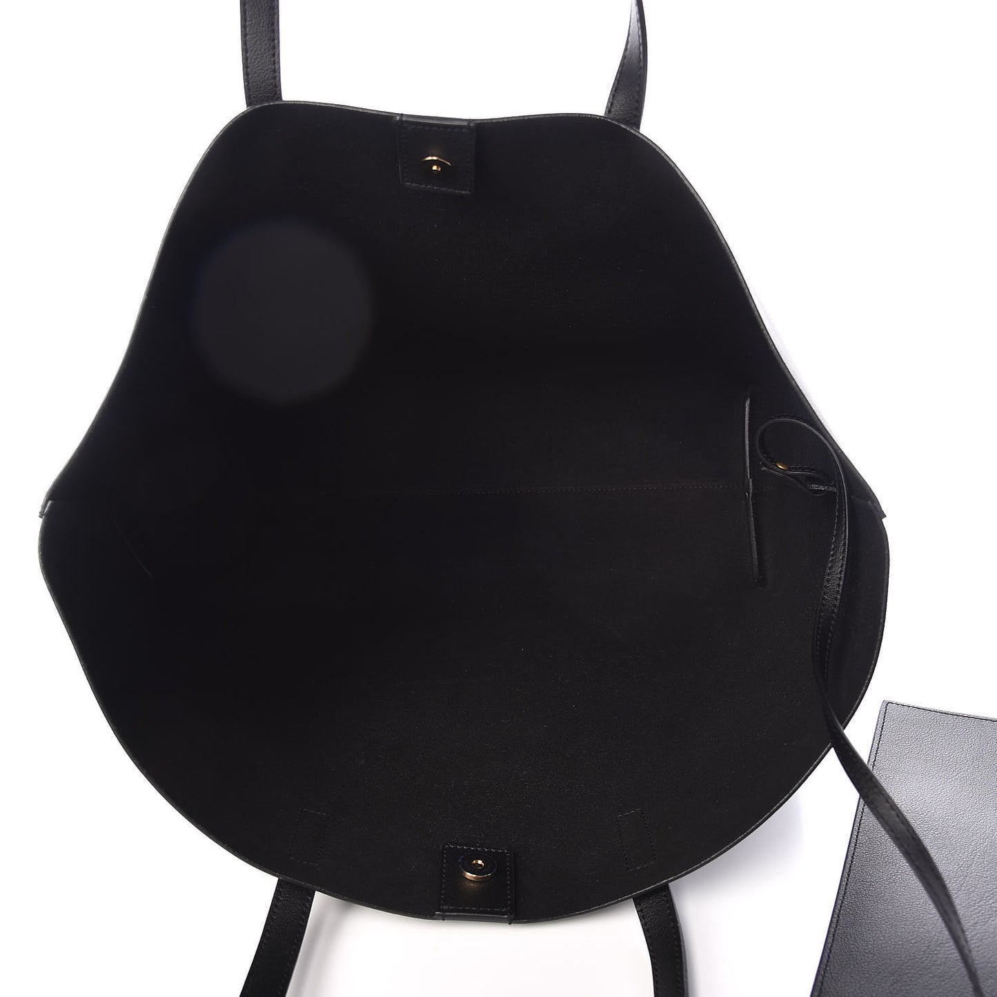 Calfskin Large Shopping Tote Black
