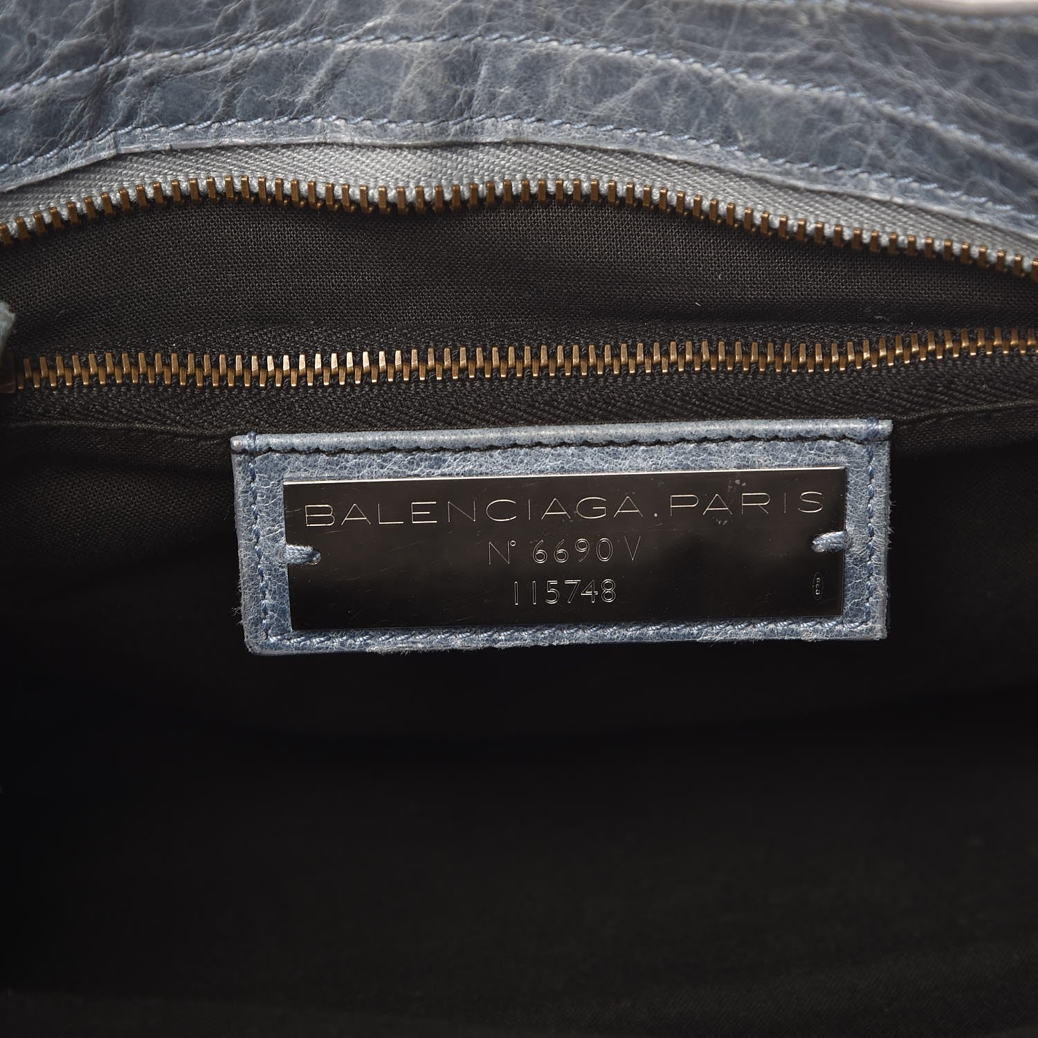 Balenciaga Agneau Classic Hardware City Bleu Glacier 7 of 15