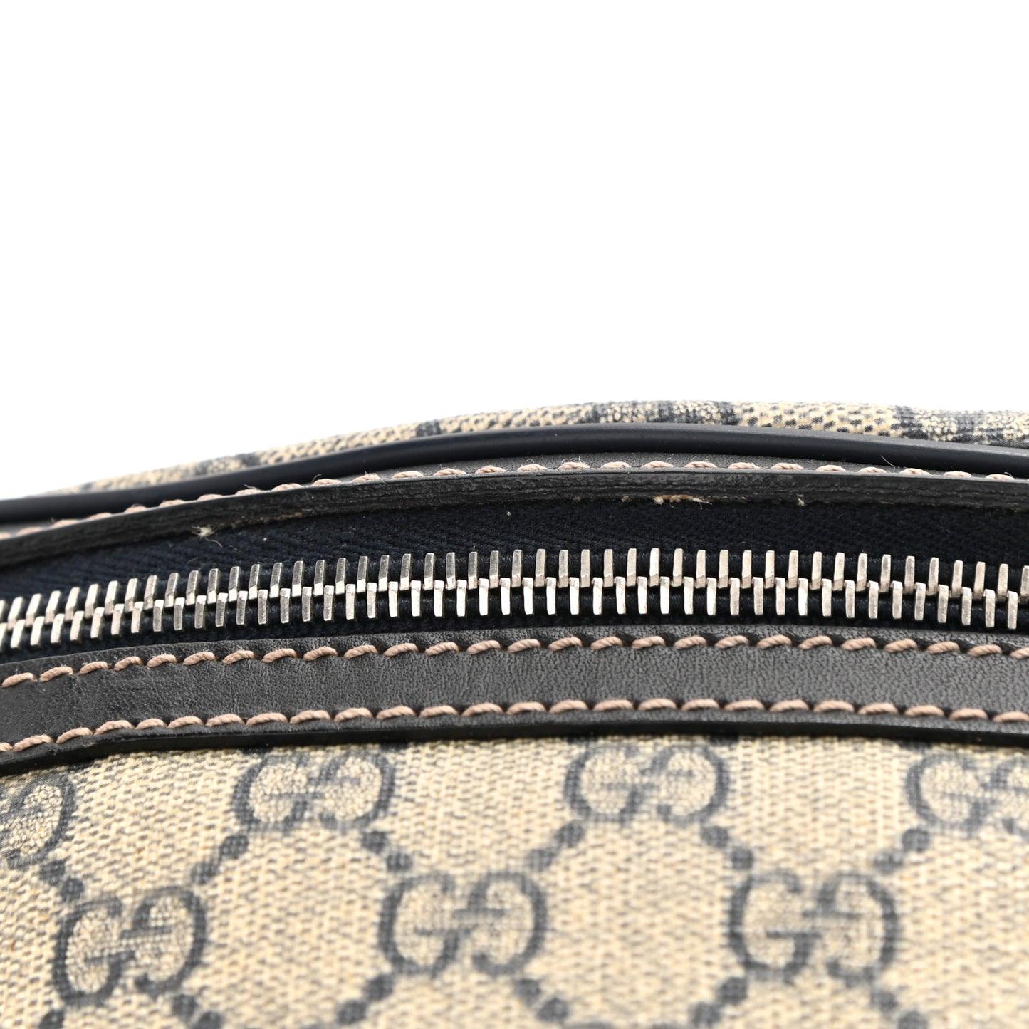 GG Supreme Monogram Belt Bag Navy