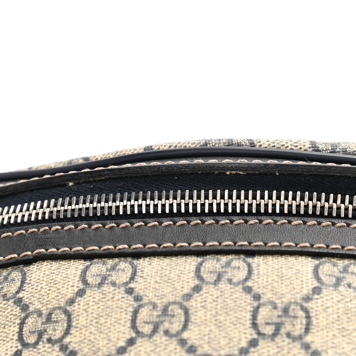 Gucci GG Supreme Monogram Belt Bag Navy 8 of 9
