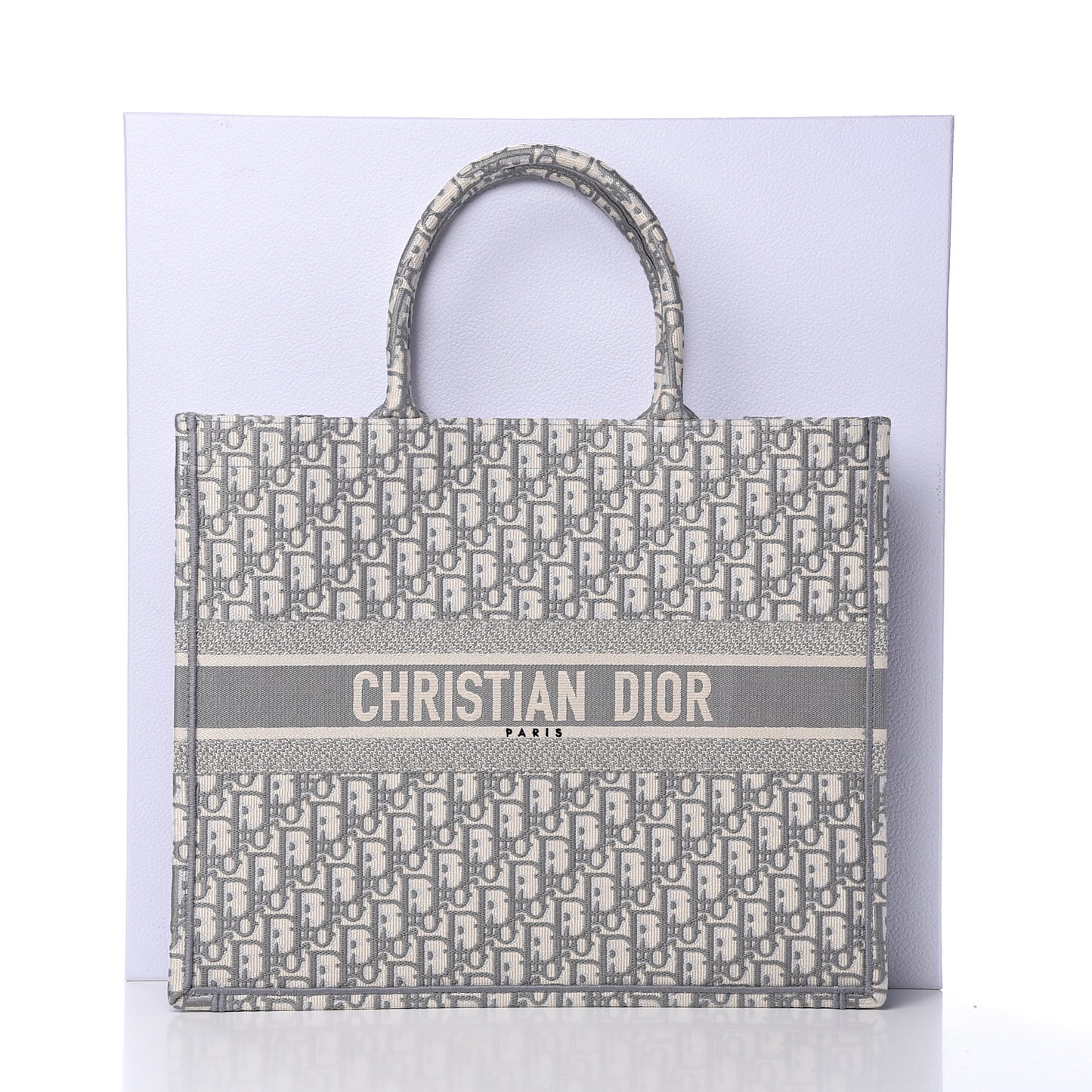 Oblique Large Book Tote Grey