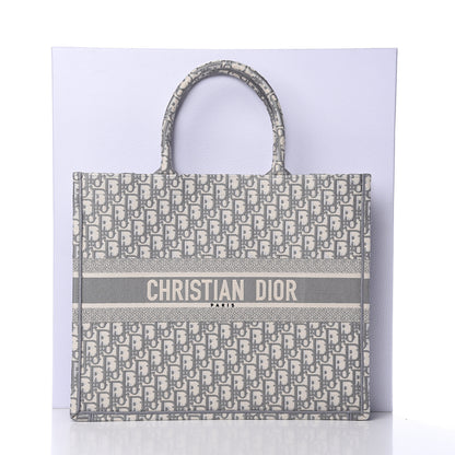 Christian Dior Oblique Large Book Tote Grey 10 of 10