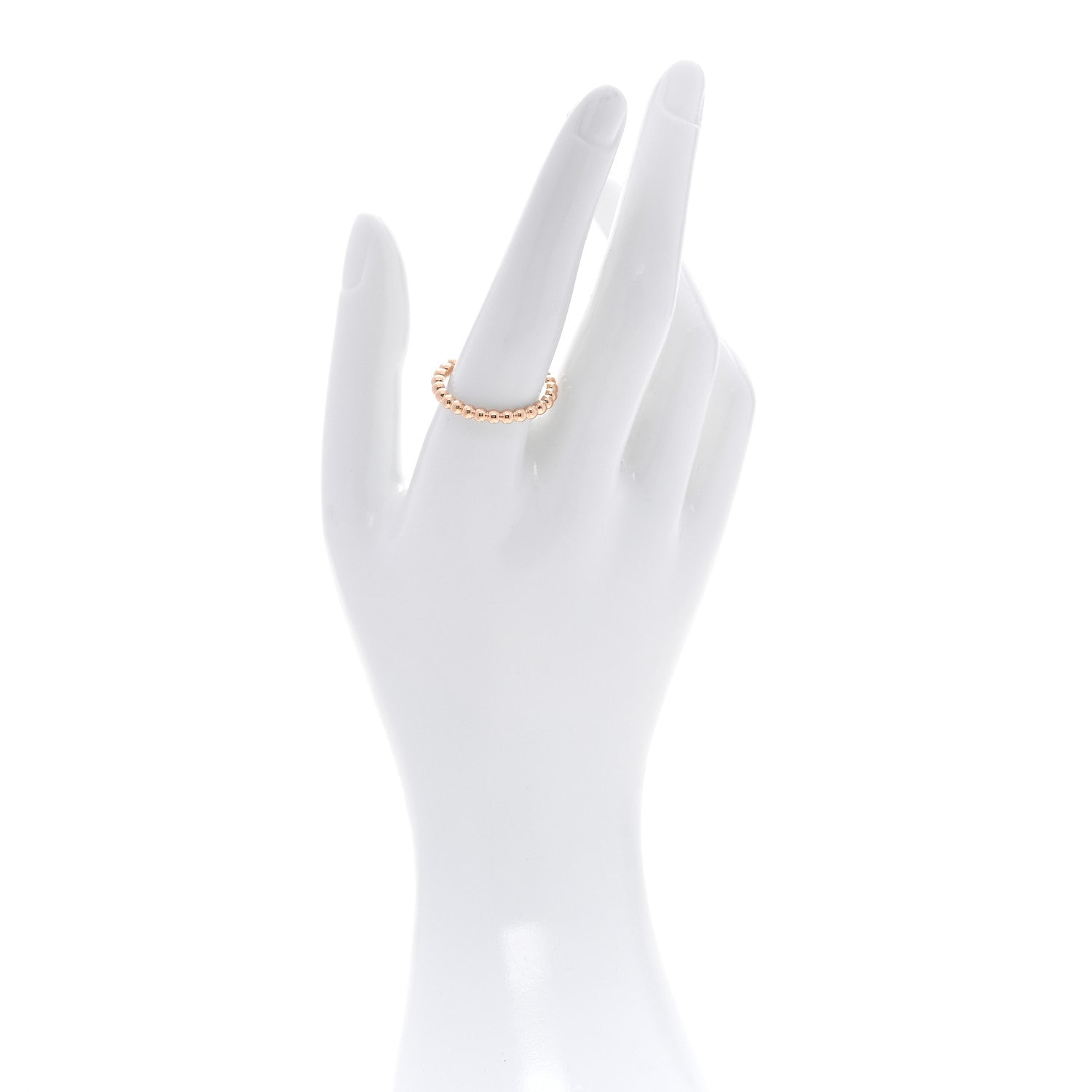 Van Cleef & Arpels 18K Rose Gold Medium Perlee Ring 61 9.5 2 of 5
