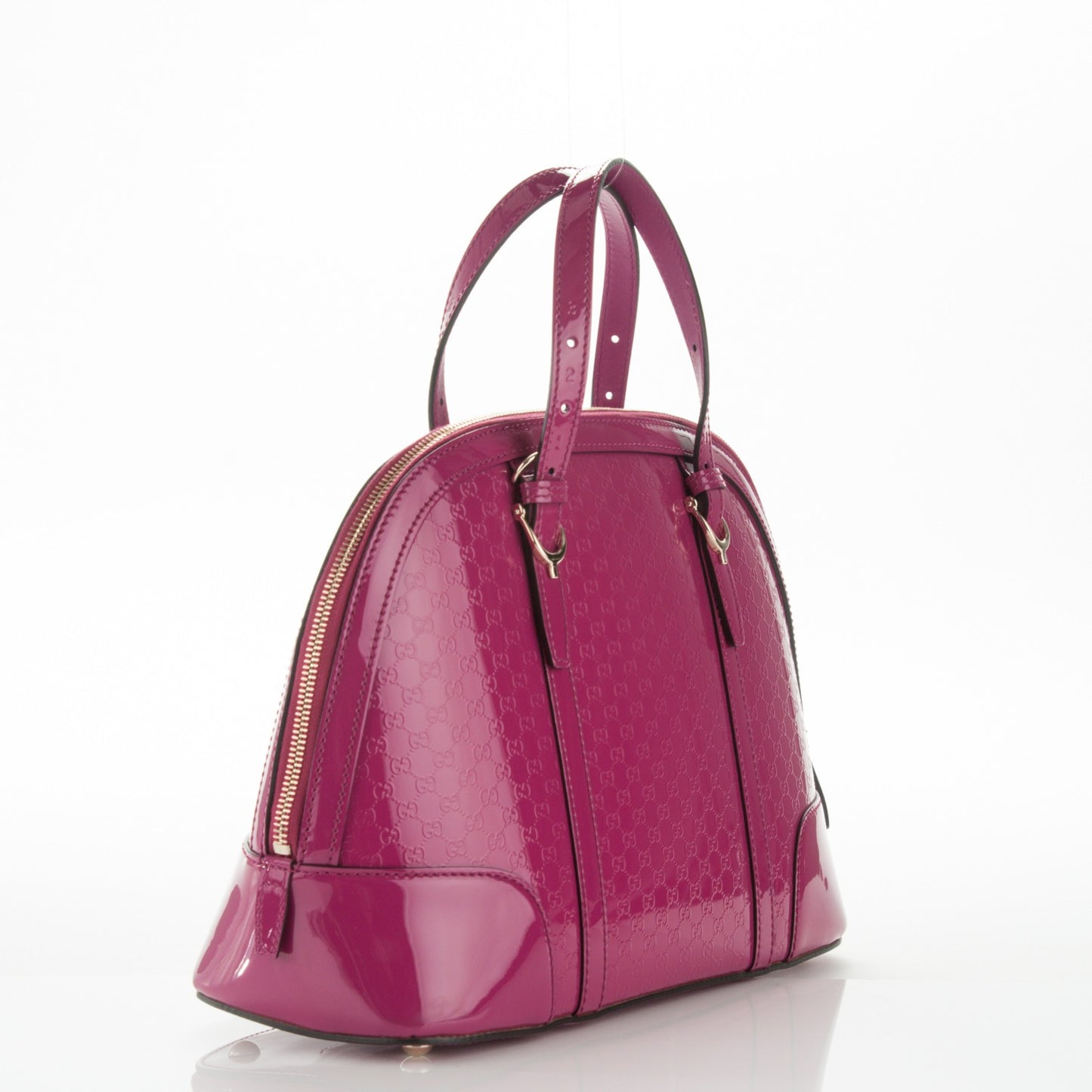 Patent Microguccissima Small Nice Top Handle Dome Bag Bright Bouganville