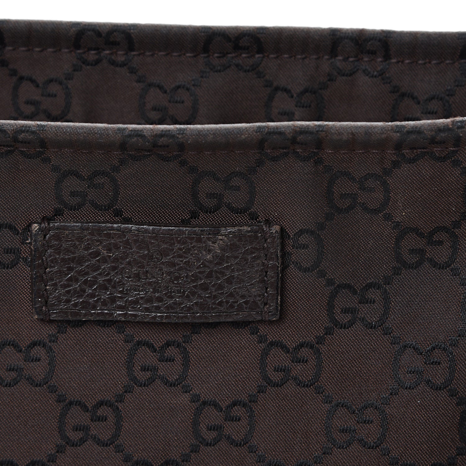 Gucci Nylon Monogram Large Messenger Brown 11 of 15