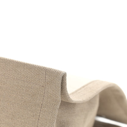 Saint Laurent Linen Calfskin Small Rive Gauche Tote Greggio Natural 8 of 10