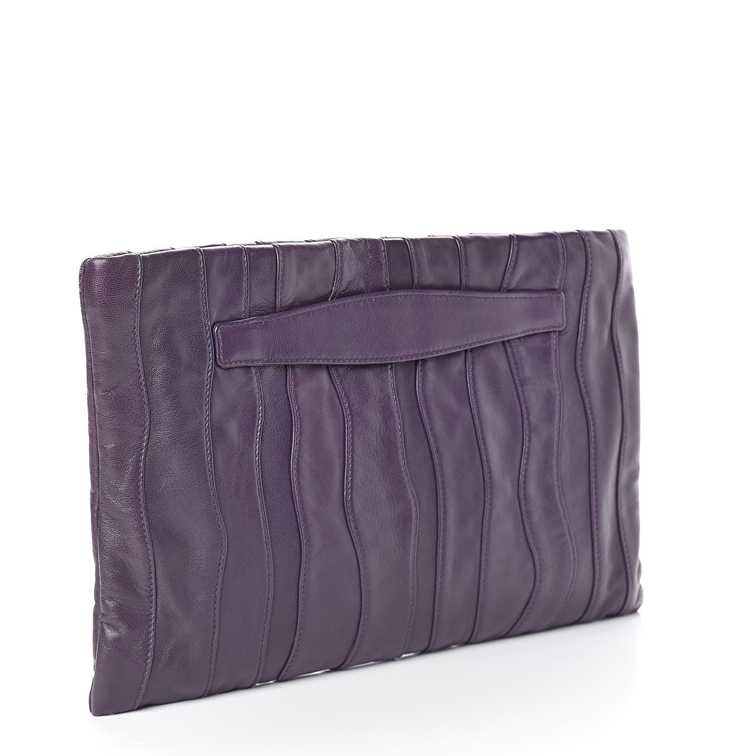 Prada Nappa Stripes Clutch Viola 3 of 7
