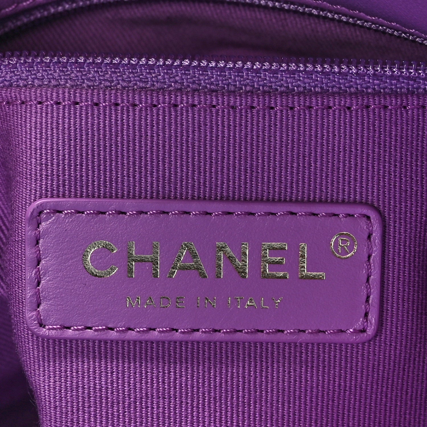 Chanel Lambskin Quilted Small Lacquered Chain Flap Purple 6 of 10