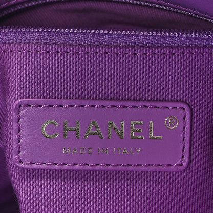 Chanel Lambskin Quilted Small Lacquered Chain Flap Purple 6 of 10