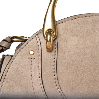 Chloe Calfskin Suede Small Pixie Bag Motty Grey 8 of 8