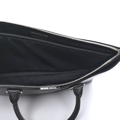 Louis Vuitton Taiga Anton Soft Briefcase Black 4 of 6