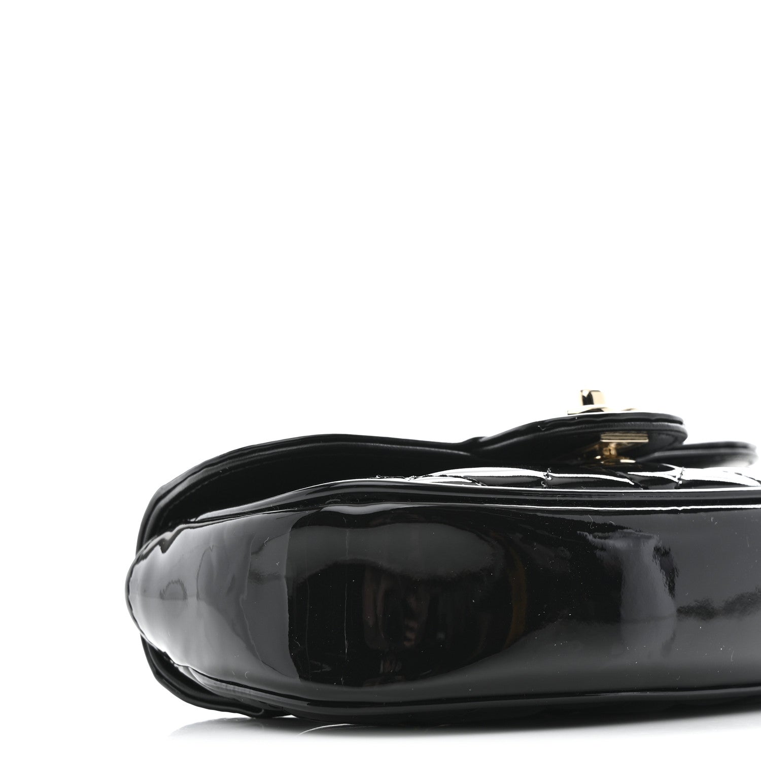Chanel Patent Calfskin Quilted Mini Clutch Black 9 of 11