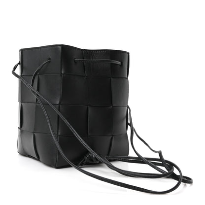 Bottega Veneta Nappa Maxi Intrecciato Cassette Bucket Bag Black 3 of 9