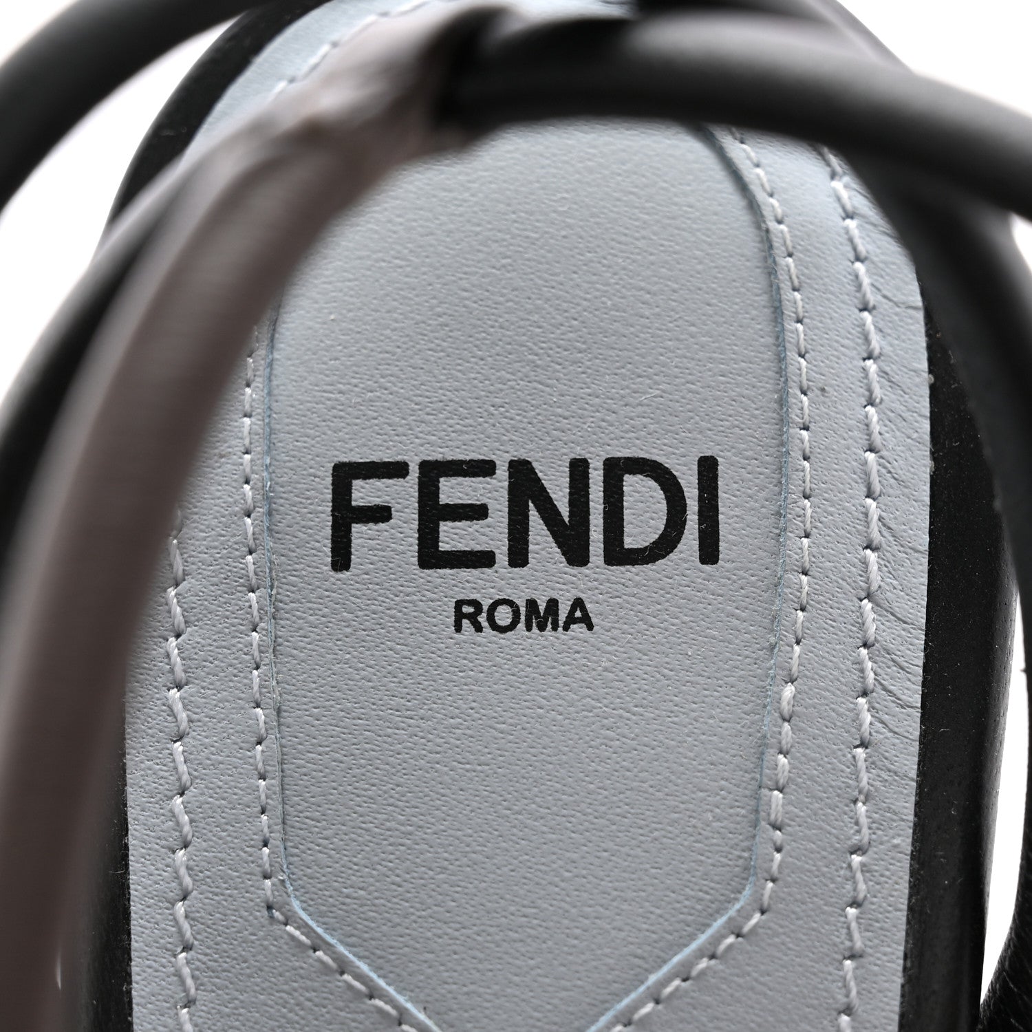 Fendi Nappa Metallic Ayers Fendi First 95mm Strappy Sandals 37 Black Chocolate Stagno 7 of 9