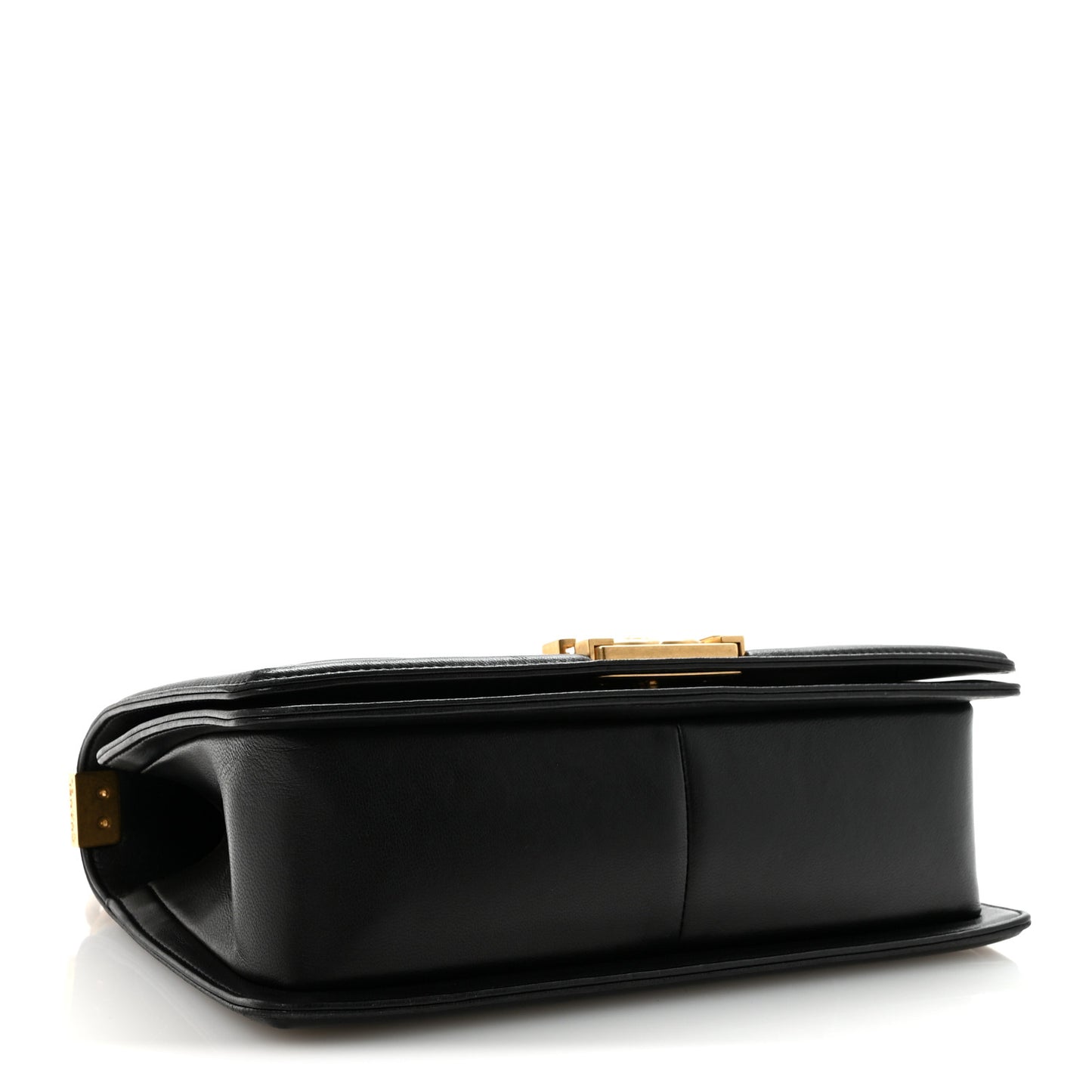 Lambskin Quilted Medium Boy Flap Black
