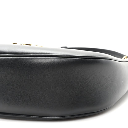 Celine Smooth Calfskin Medium Strap Ava Triomphe Shoulder Bag Black 9 of 10
