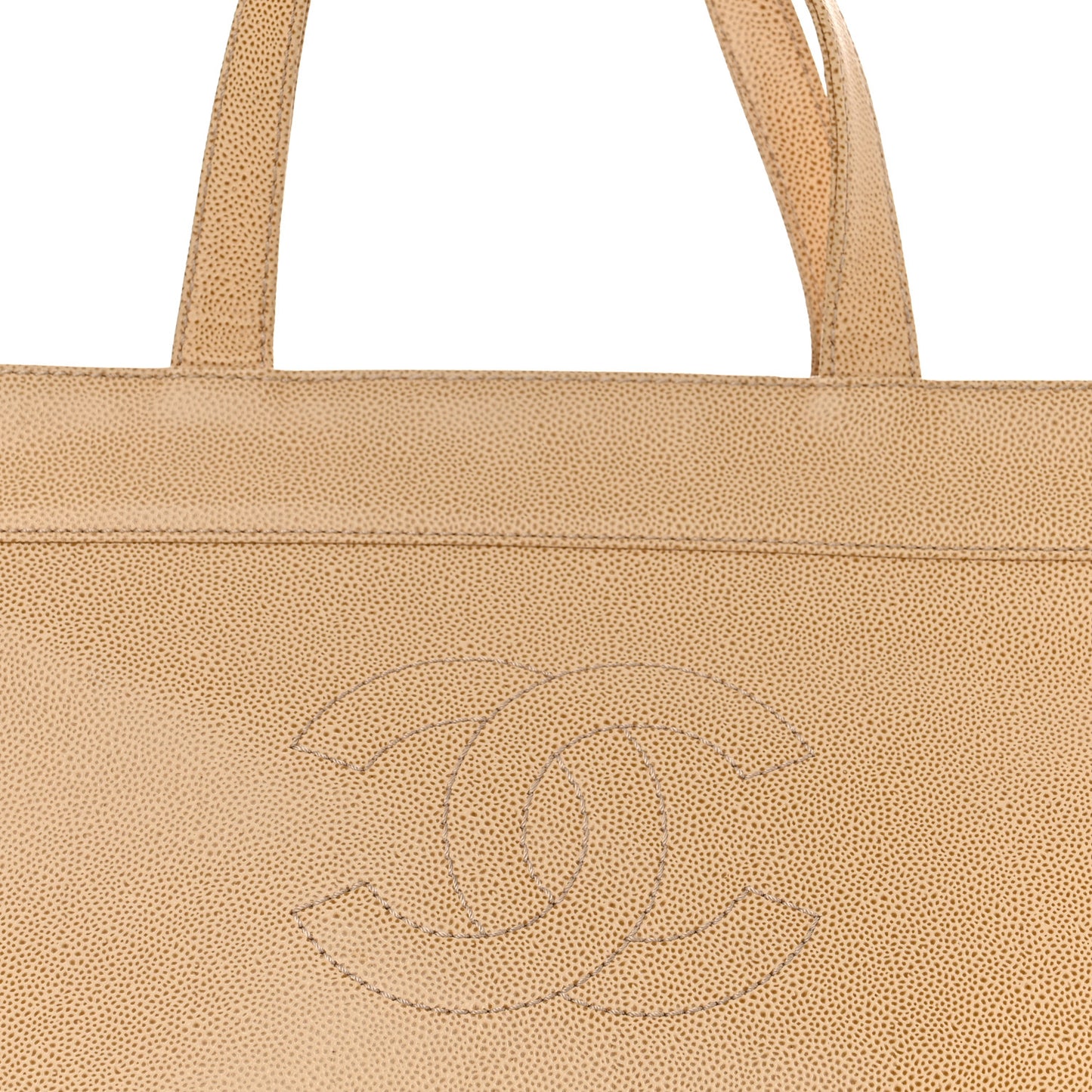 Caviar CC Tote Beige