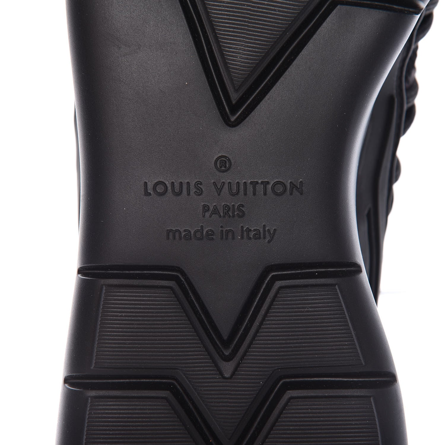 Louis Vuitton Neoprene Mesh Rubber Monogram Camo Fastlane Low Sneakers 10 Black 6 of 7