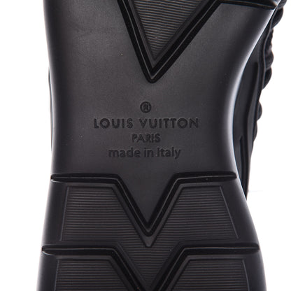 Louis Vuitton Neoprene Mesh Rubber Monogram Camo Fastlane Low Sneakers 10 Black 6 of 7