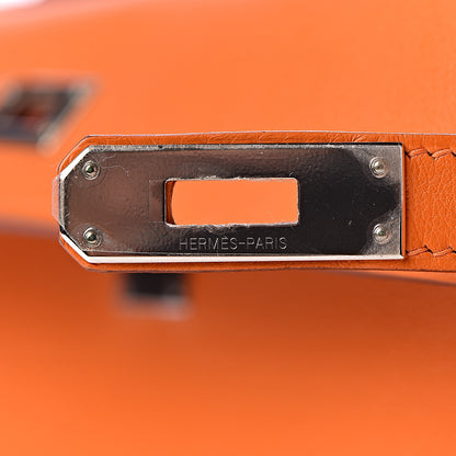 Hermes Swift Kelly Longue Clutch Pochette Orange 18 of 29