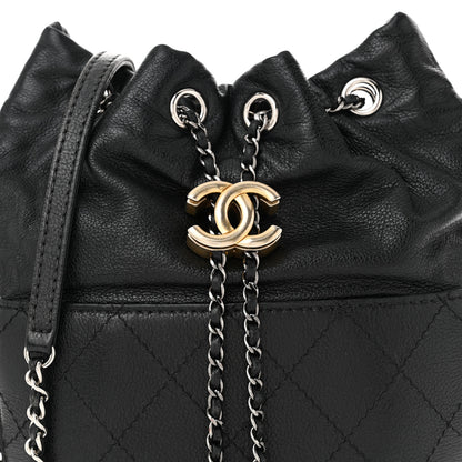 Chanel Calfskin Quilted Small Gabrielle Bucket Black 8 of 12