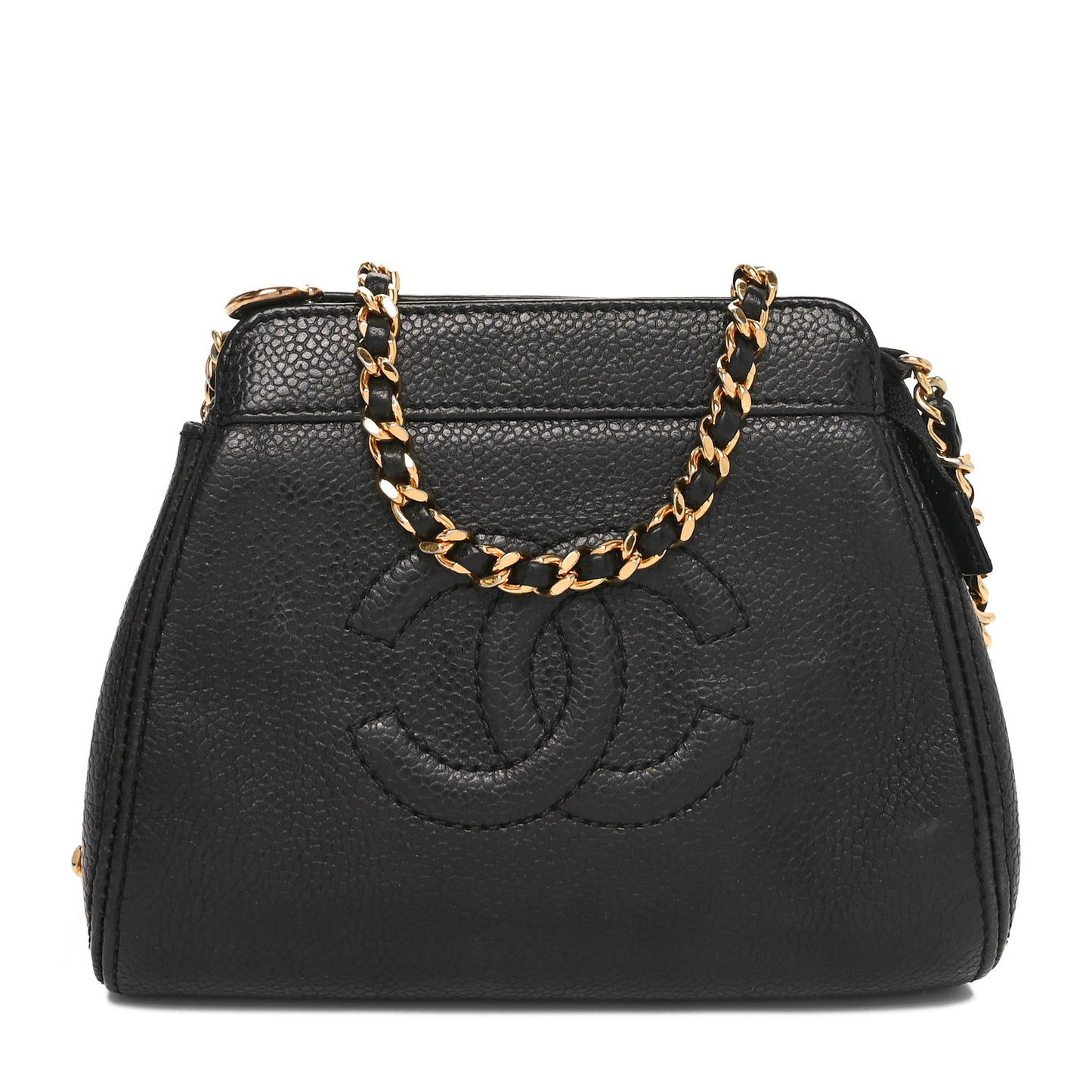 Caviar Timeless CC Mini Chain Bag Black