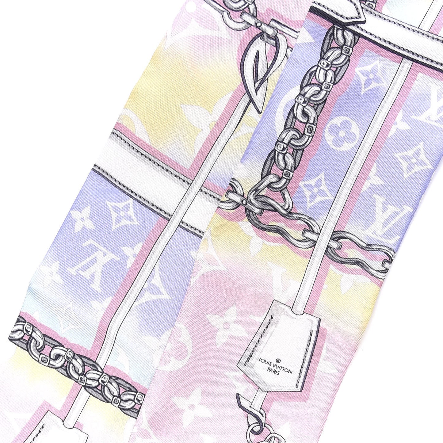 Silk Monogram Escale Confidential Bandeau Pink