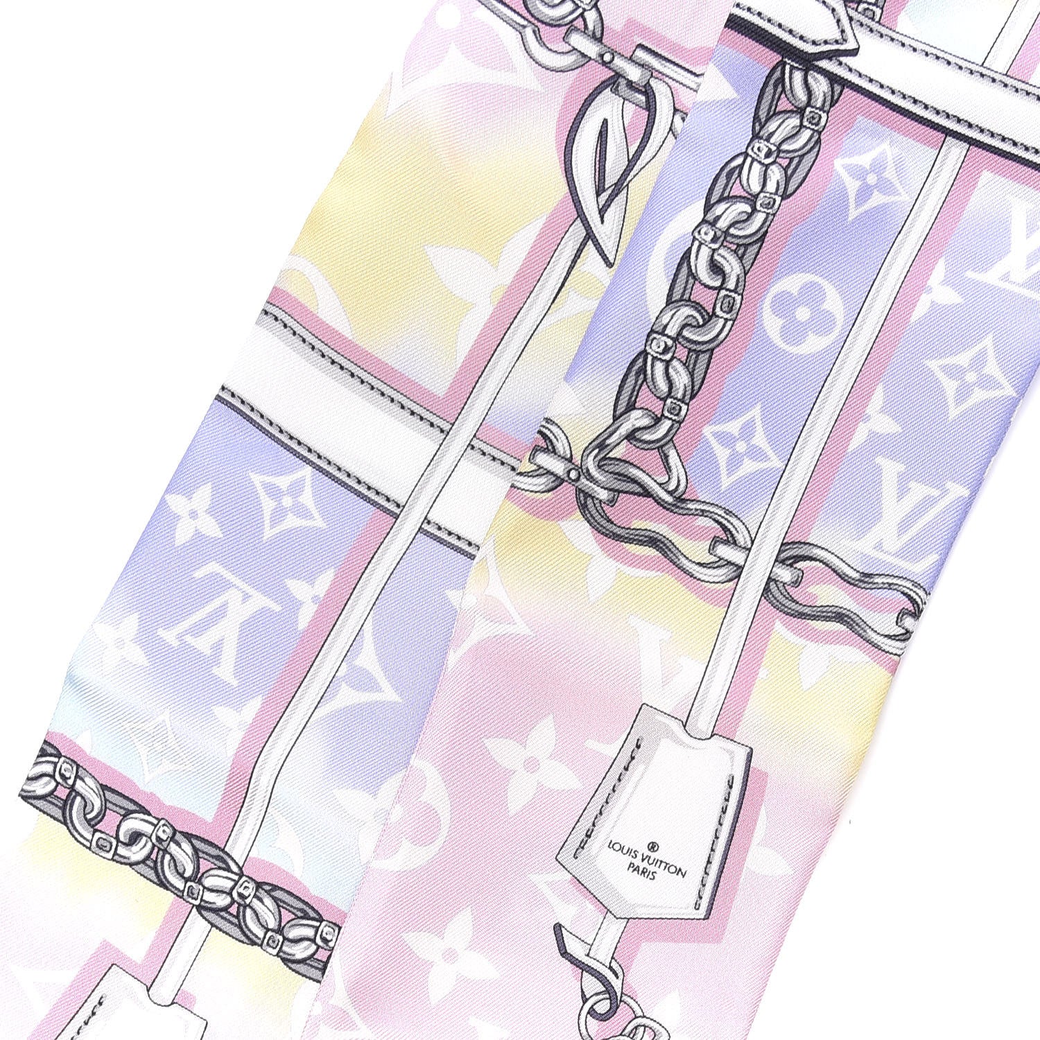 Louis Vuitton Silk Monogram Escale Confidential Bandeau Pink 3 of 5