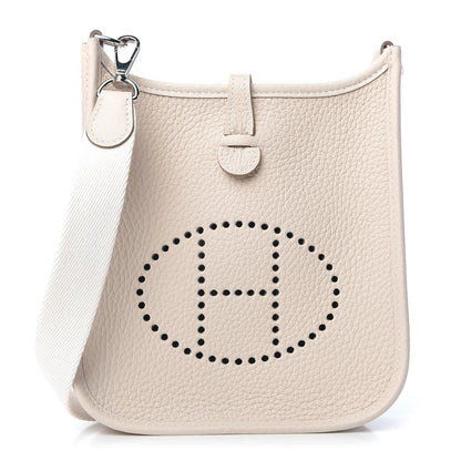 Hermes Taurillon Clemence Evelyne TPM Craie 1 of 10