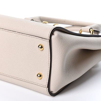 Burberry Soft Grain Calfskin Small Buckle Tote Limestone 10 of 12