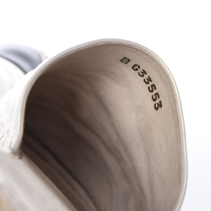 Chanel Iridescent Goatskin CC Espadrille Mules 36 Ivory Black 9 of 13