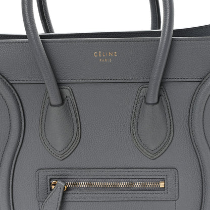 Celine Baby Drummed Calfskin Micro Luggage Kohl 8 of 11