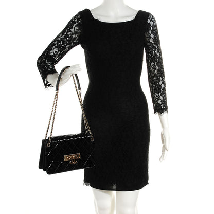 Chanel Patent Golden Class Accordion Flap Bag Black 2 of 8