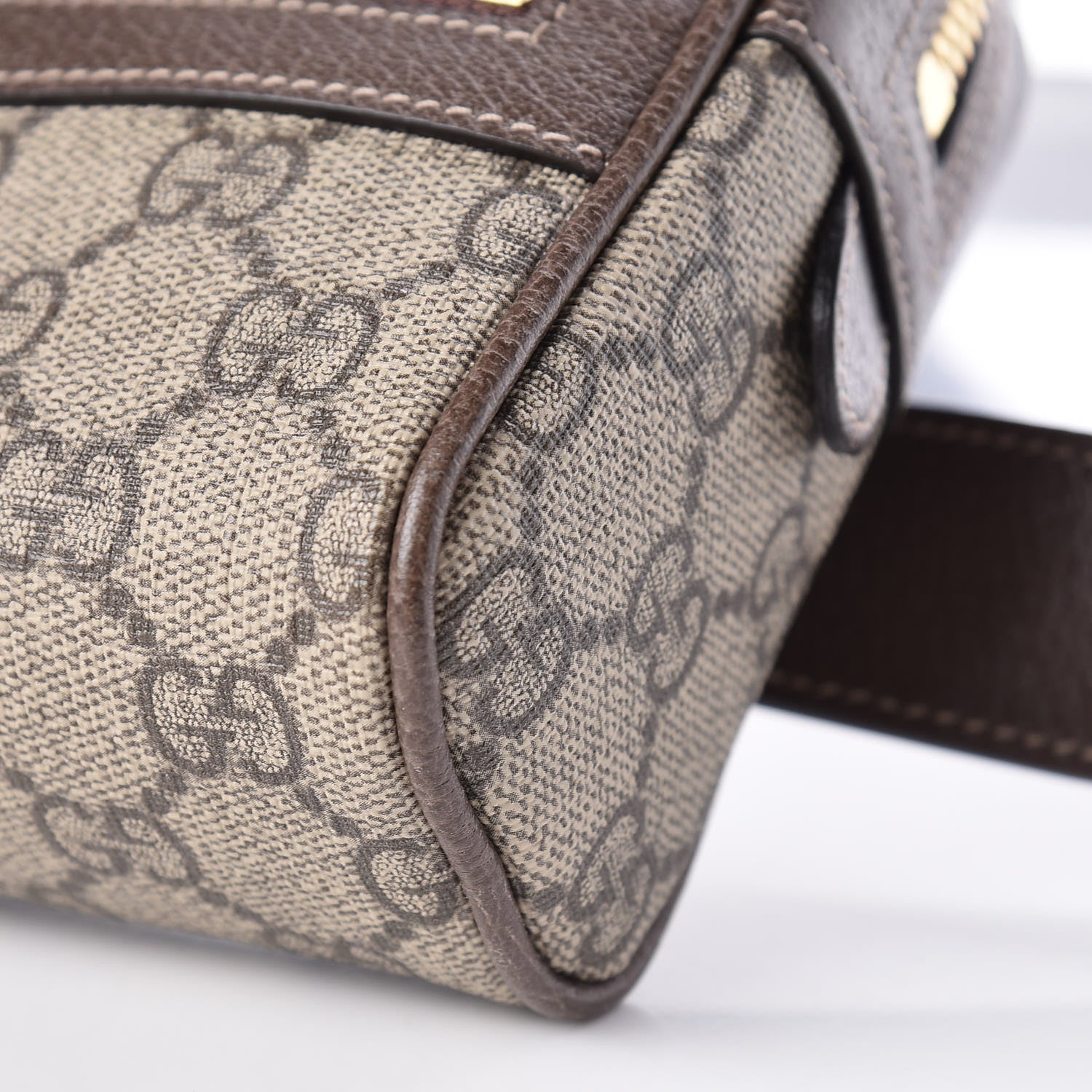 Gucci GG Supreme Monogram Web Small Ophidia Belt Bag 95 38 Dark Brown 9 of 9