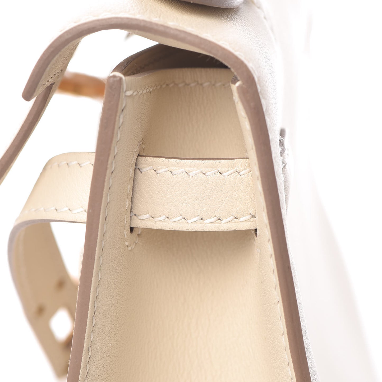 Swift Kelly Pochette Clutch Craie