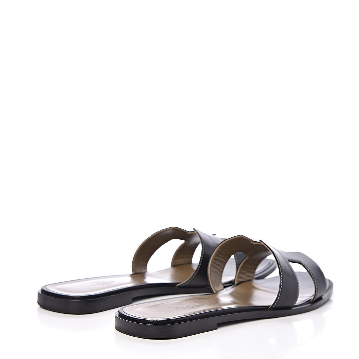 Box Calfskin Oran Sandals 41 Black