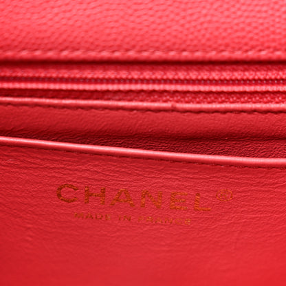 Chanel Caviar Quilted Mini Rectangular Flap Dark Pink 6 of 11