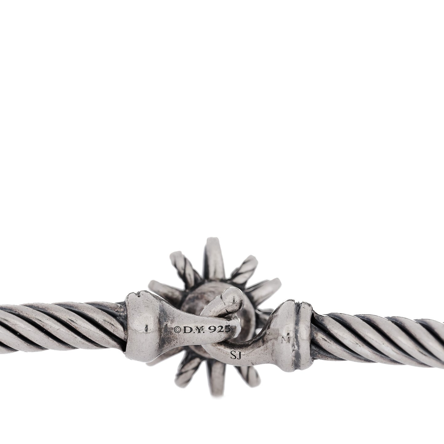 Sterling Silver Diamond Starburst Bracelet