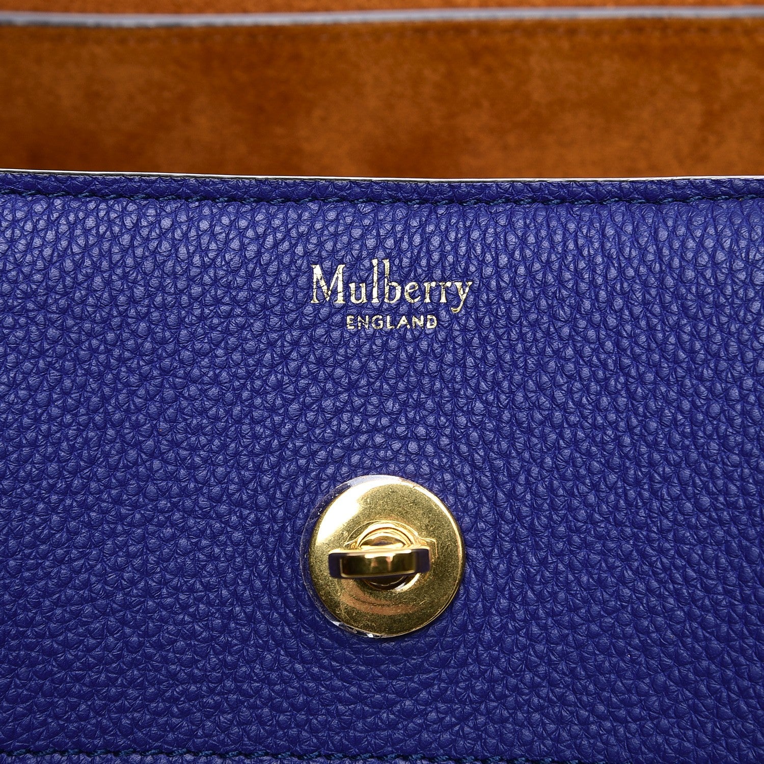 Mulberry Natural Grain Calfskin New Bayswater Indigo 7 of 7